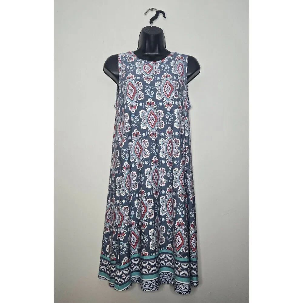 Ann Taylor Loft Dress Size Small Sleeveless Boho Print New